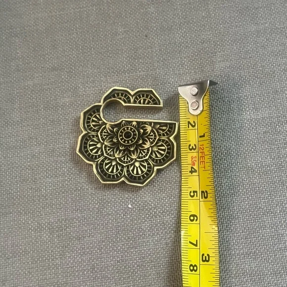 Brass ear weights/earrings - Picture 4 of 6